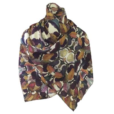 Damsons (new design)  Batik Silk Scarf.
