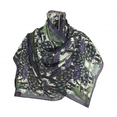 Cardoon Batik Silk Scarf.
