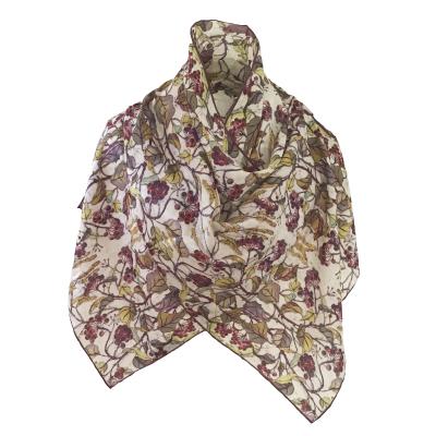 Catkins and Ivy Batik Silk Scarf.
