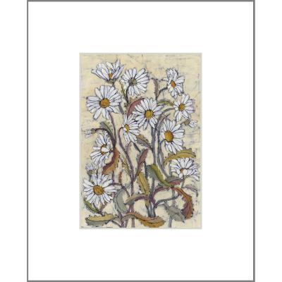 Daisies - original Batik painting.